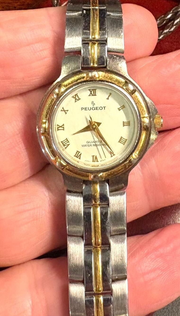 Women's Two Tone 27mm Peugeot Watch, WAter Resistant